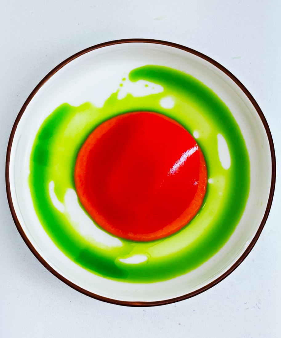 Dish photographed from above — let-G
