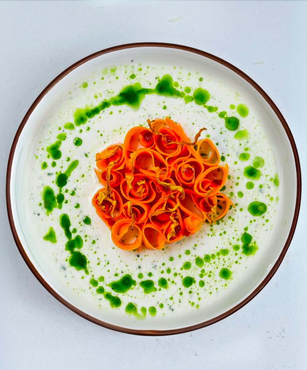 Dish photographed from above — let-P
