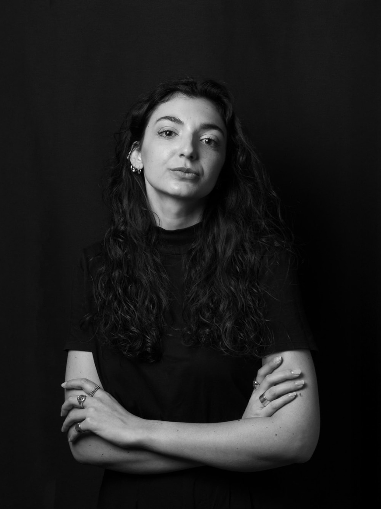 Black and white portrait of Marta Terranova